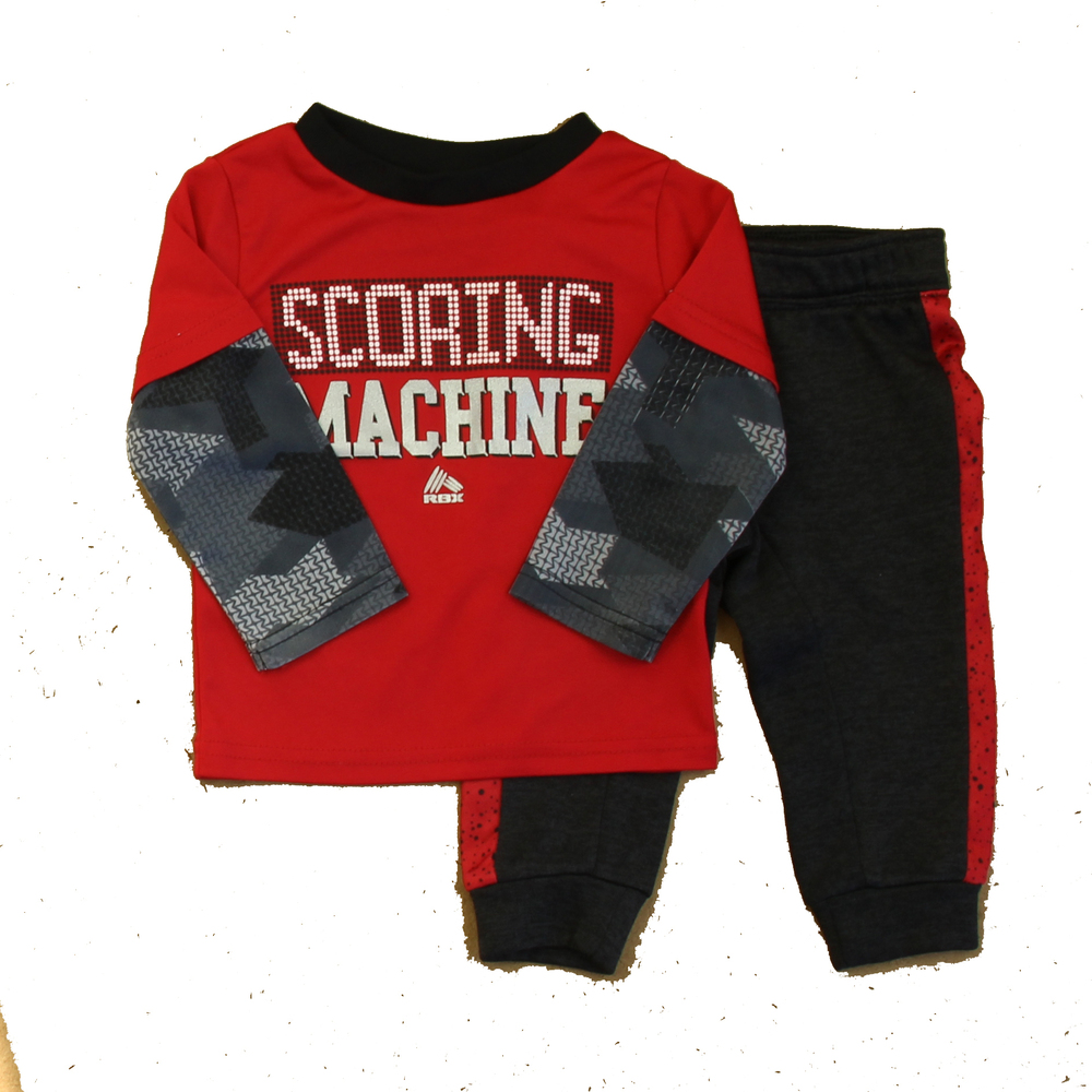 RBX Boys Red | Black Apparel Sets size: 12 Months